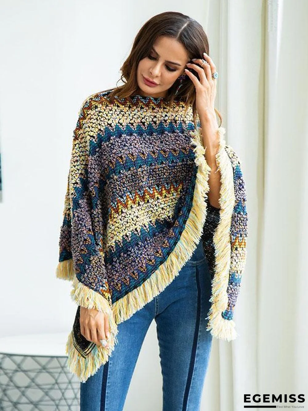 Bohemia Retro Loose Tassels Sweater Tops | EGEMISS