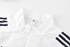 Windbreaker 25/26 Arsenal White  long zipper Training Jacket Set