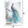 Blue Peacock  | Full Round Diamond Painting Kits