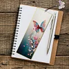 3Pcs DIY Flowers Butterfly Special Shape Diamond Painting Bookmark