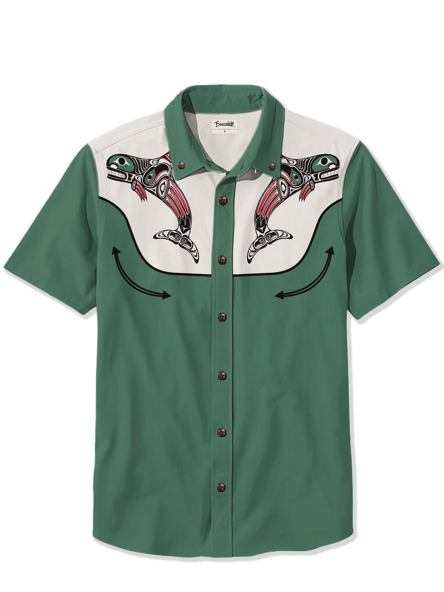 Whale Wood Mounted Art - 100% Cotton Shirt