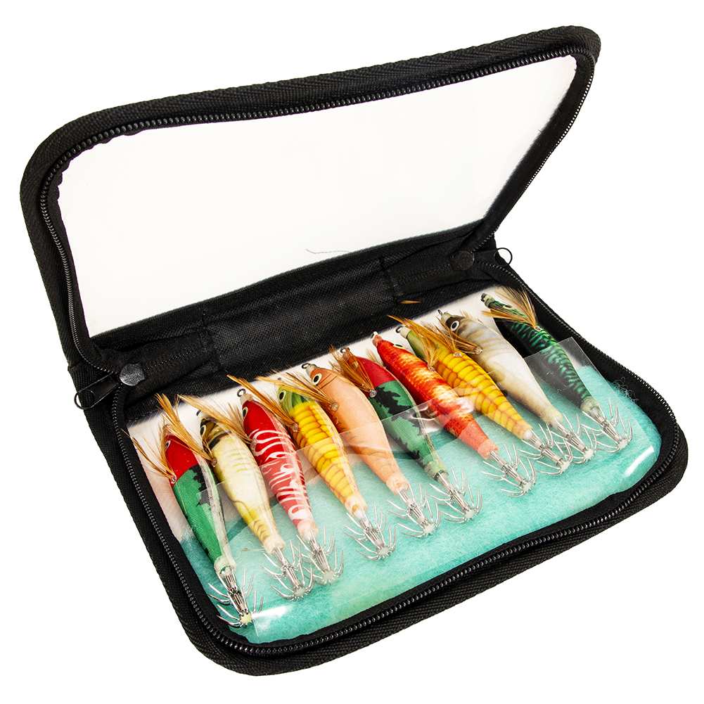 

10pcs Bionic Shrimp Baits Set w/ Double-Layer Hooks for Cuttlefish Fishing, 501 Original