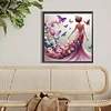 Diamond Painting -DIY Round Drill Butterfly Girl(40x40cm)