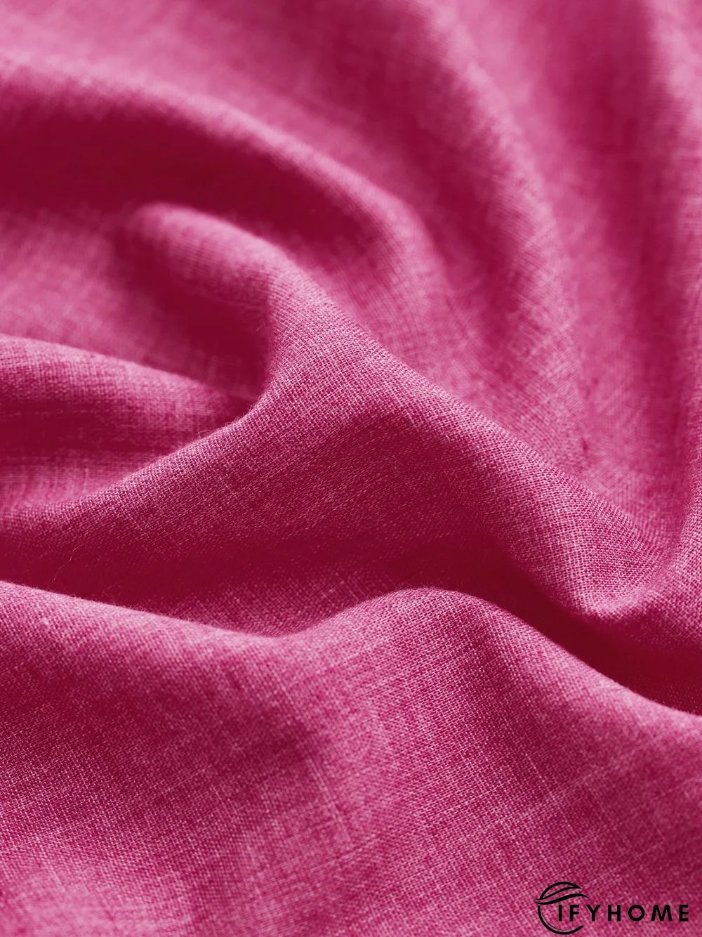 Women Casual Solid V Neck Cotton Long Sleeve Buttoned Tunic Top | IFYHOME