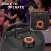 BT Portable Wireless Speakers with Mic & Radio Stereo Subwoofer Music Player RGB Colorful Light Soundbar Column For Home Use/Square Dancing/Karaoke
