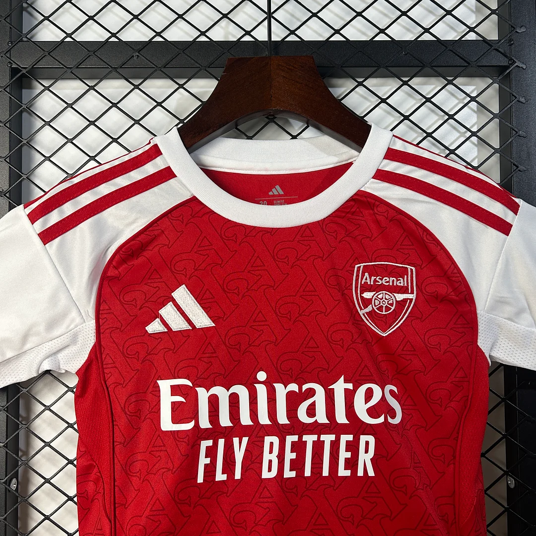 25/26 Arsenal Home Thailand version football shirt Kids Kit