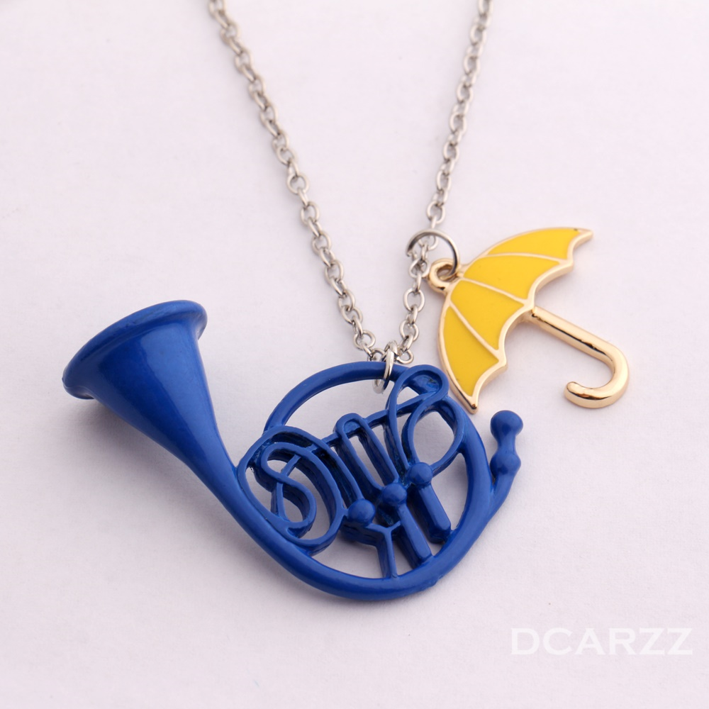 How I Met Your Mother Himym Blue French Horn Necklace Pendant