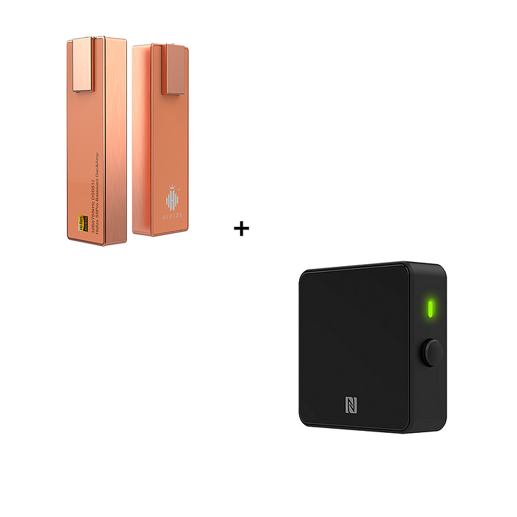 S9 PRO Red Copper DAC & AMP + H2 LDAC Bluetooth Receiver Bundle