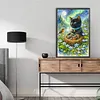 Cat and Bird Full DIY 5D Round Drill Diamond Art Kits Large Size 40*60cm Diamond Dots Paintings Picture Arts Craft Diamond Crystal Rhinestones Painting Kits for Adults/Beginners Gift Idea Home Decor