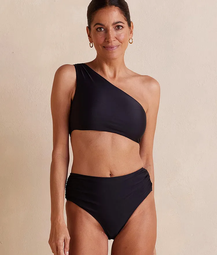 The Ruched Sidestroke Bikini Top - Sea Urchin