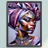 (Stamped/Counted) Purple Gemstone Woman-11CT Cross Stitch 40*55cm/15.75*21.65in