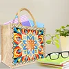 DIY Diamond Painting Linen Waterproof Handbag Shopping Storage Bag Totes Kit(with 2pcs diamond painting)