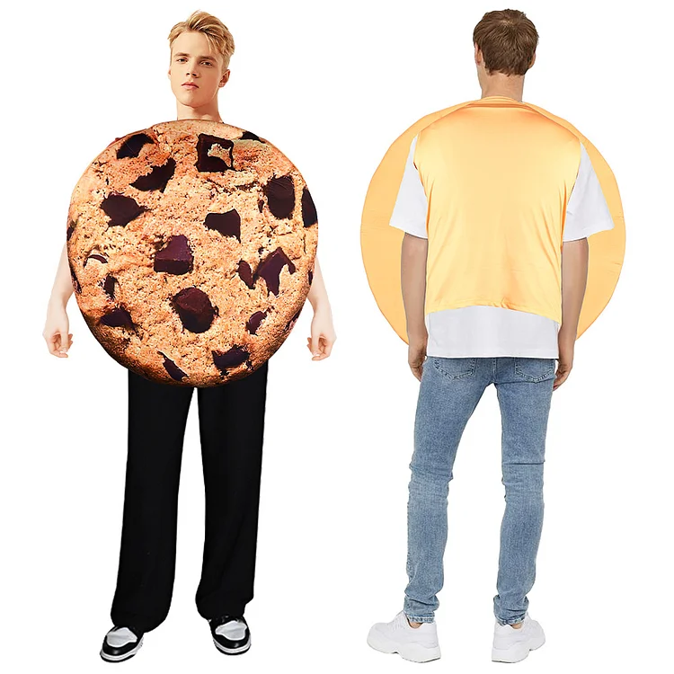 Adult Dessert Biscuits Donut Smocked Cookies Cake Funny Food Cosplay Costume Carnival Suit