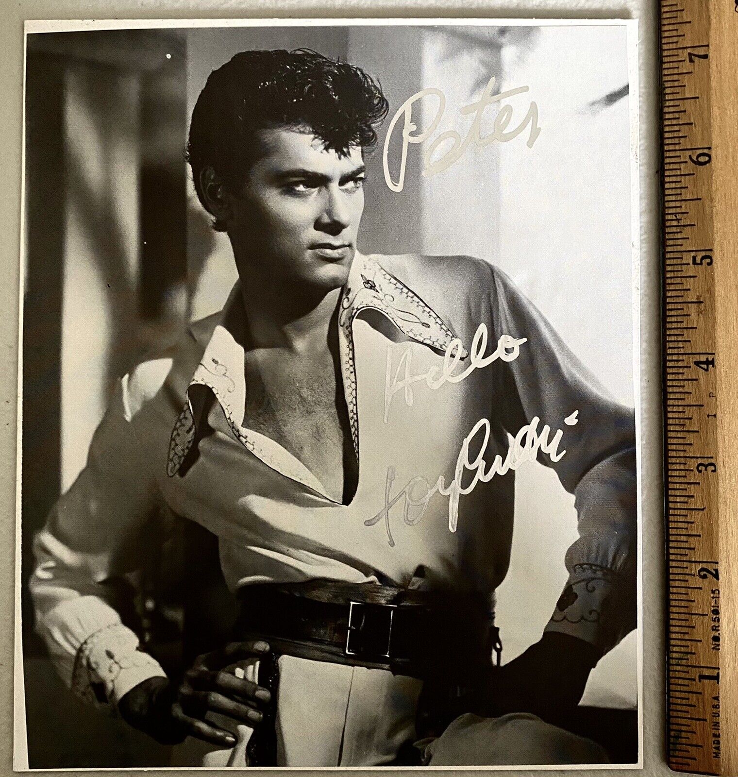 TONY CURTIS Signed 7x6 Photo Poster painting Some Like It Hot Defiant Ones Autograph Picture