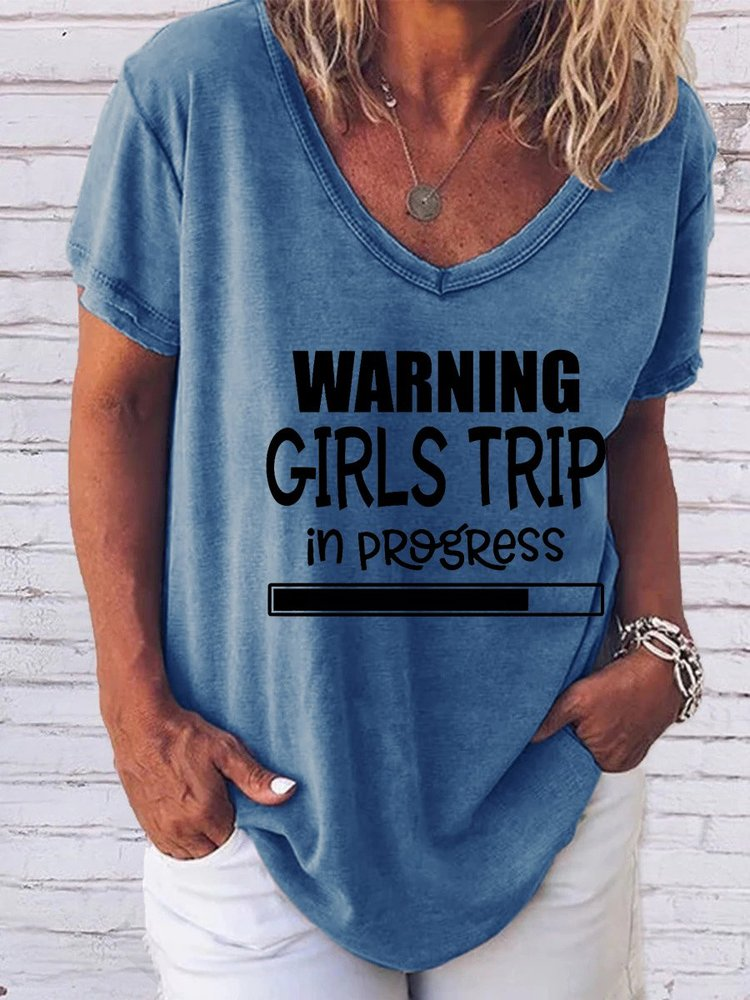 Letter Printed Shift Casual Shirts & Tops