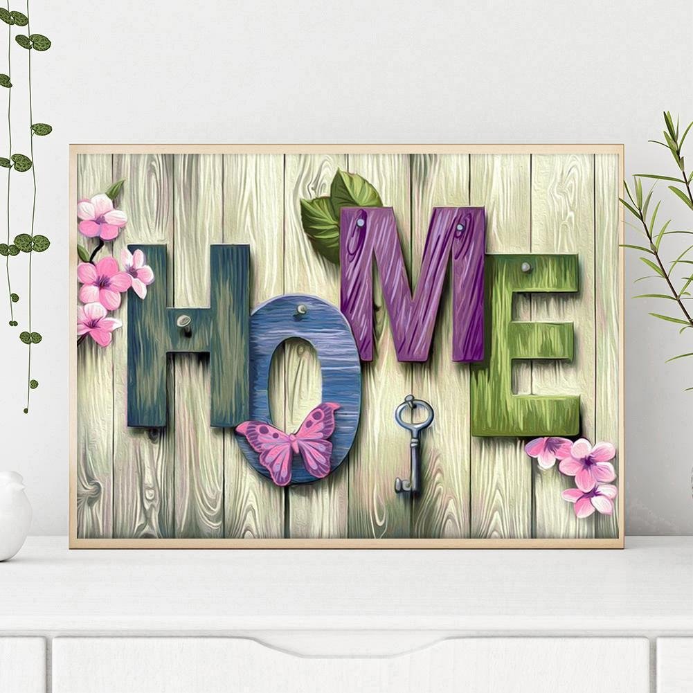 Full Round Diamond Painting HOME