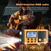 10000mAh Emergency Radio Solar/Hand Crank Charging Multifunctional DAB FM Radio