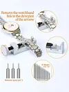 212pcs Watch Opener Repair Tool Kit Clock Knife Screwdriver Pin Hammer Set