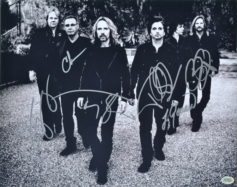 STYX SIGNED Photo Poster painting X6 Chuck Panozzo, Tommy Shaw, Ricky Phillips, Lawrence Gowan, James J Y Young, Todd Suckerman 11x 14 wcoa