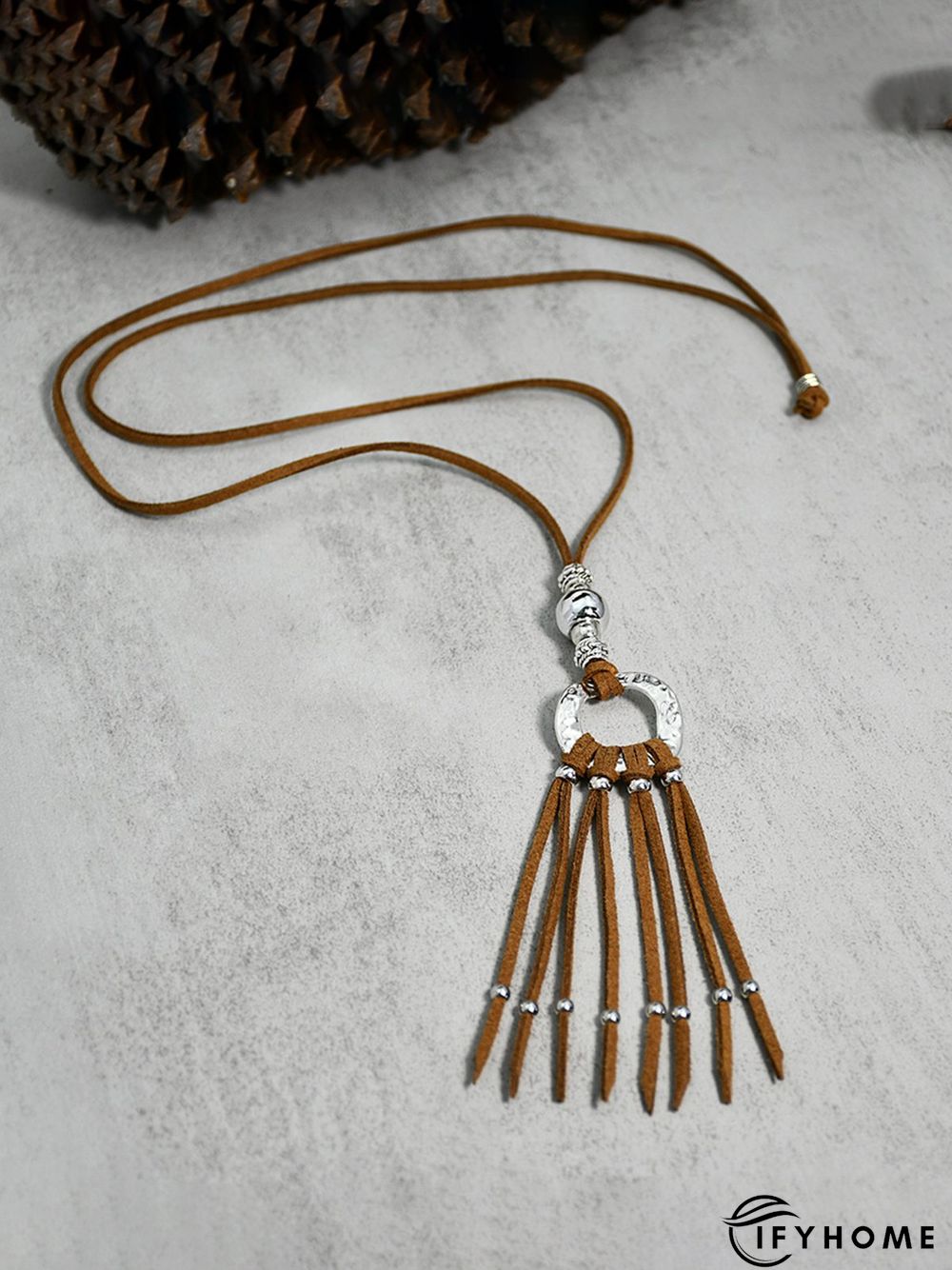 Beach Ethnic Versatile Leather Rope Long Necklace | IFYHOME