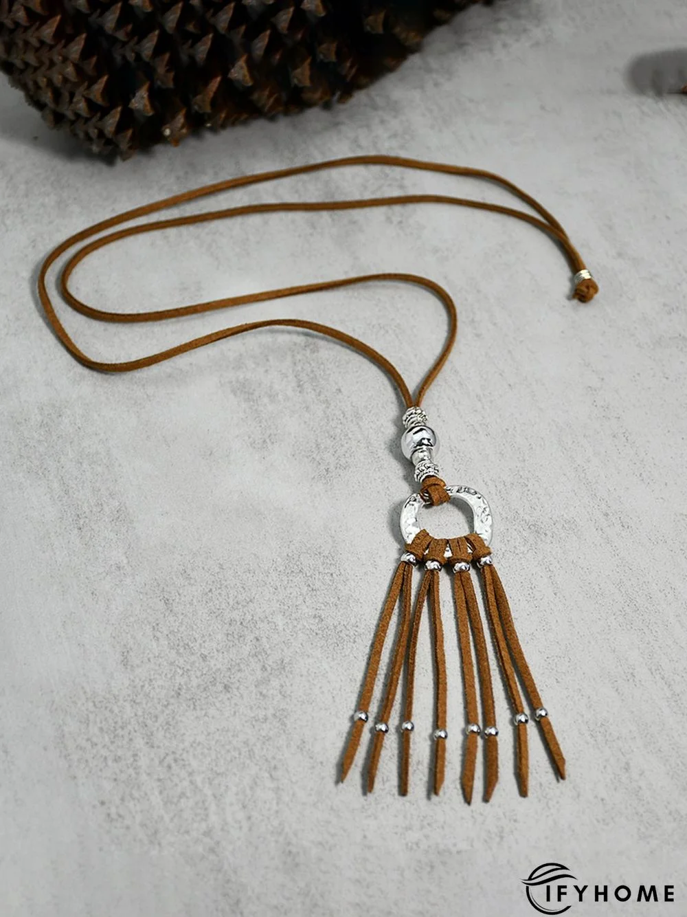 Beach Ethnic Versatile Leather Rope Long Necklace | IFYHOME