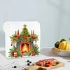 DIY Christmas Fireplace Acrylic Diamond Painting Napkin Holder Desktop Ornaments