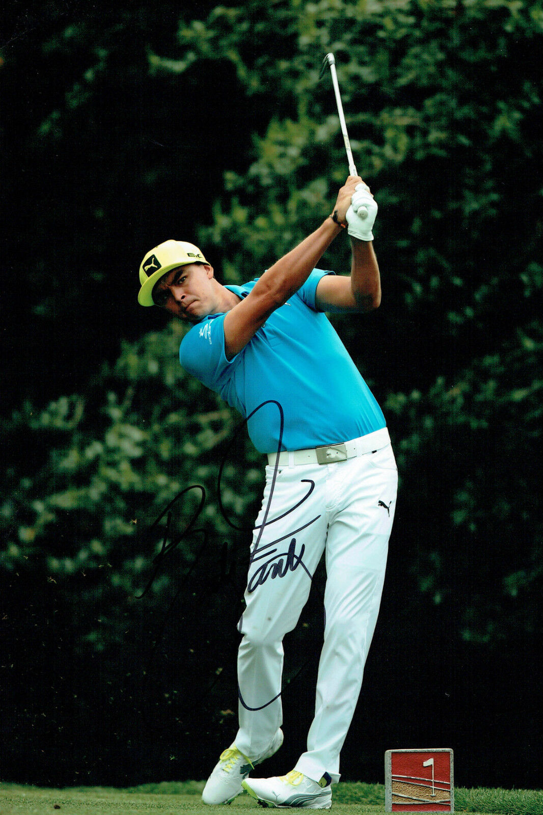 Rickie FOWLER SIGNED Autograph 12x8 Photo Poster painting AFTAL COA European Tour Golf Winner