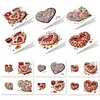 12Pcs Valentines Day Heart DIY Diamond Painting Greeting Cards for Adults Gifts