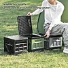 Folding Collapsible Toilet for Adults & Kids Emergency Toilet with Lid & Reusable for Camping Travel Outdoor Car RV & Emergency Use