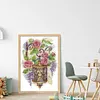 Flower Street Lights-14CT Stamped Cross Stitch 27*38cm/10.63*14.96in tapestrymarket