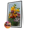>SALE<Diamond Painting Flowers Full Round Wall Picture 45x85cm (LG019)