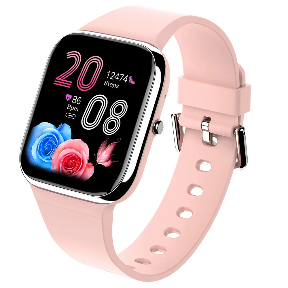 Blood Pressure Blood oxygen Monitoring Bluetooth Talk Play Music Health Waterproof Smartwatch