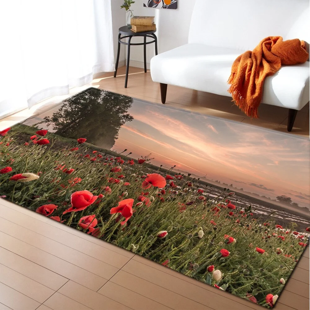 Bedroom Living Room Carpet Home Hallway Bedside Children's Decoration Large Rug Balcony Kids Tatami Bathroom Anti-Slip Floor Mat