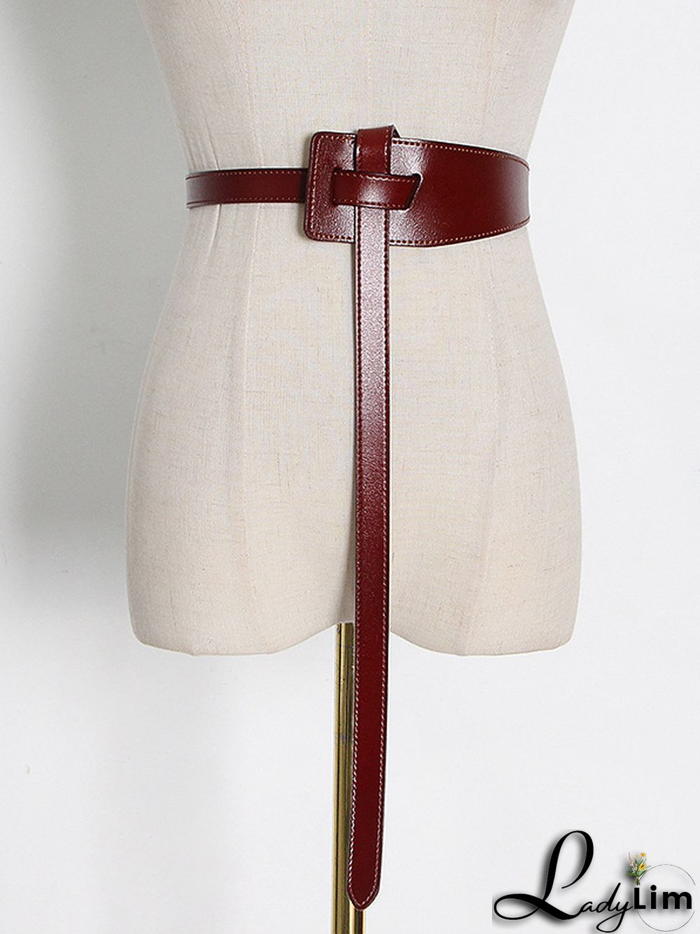 Asymmetric Solid Color Belts