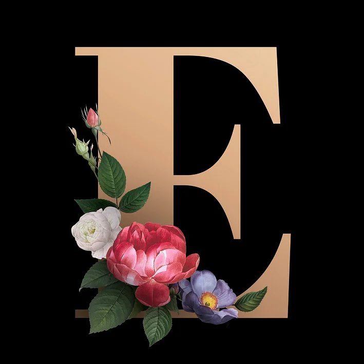 Diamond Painting - Full Round Drill - Flower Alphabet(30*30cm)