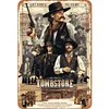 Pierre tombale ouest cowboy - Panneaux en &eacute;tain m&eacute;tallique(20*30cm/30*40cm)