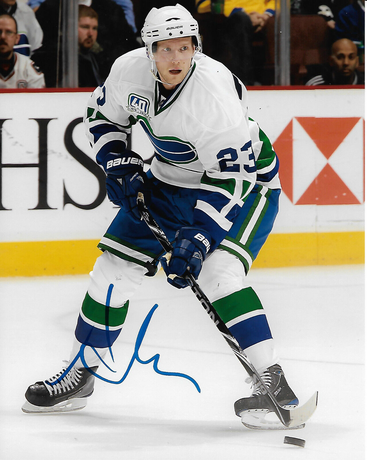 Vancouver Canucks Alexander Edler Autographed Signed 8x10 NHL Photo Poster painting COA C