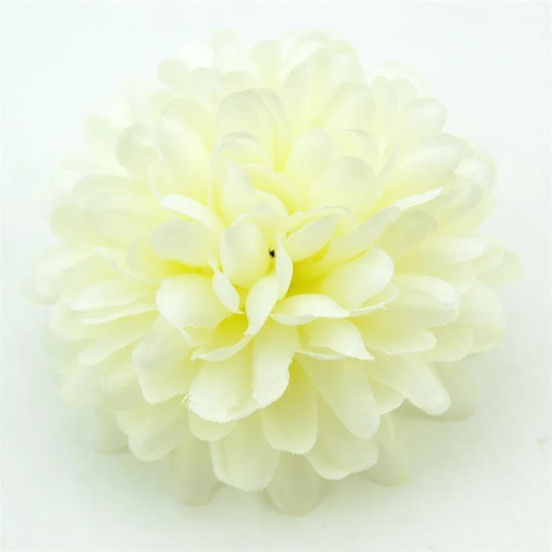 20pcs/lot 7cm Chrysanthemum Silk Artificial Flower Head Hydrangea Flowers Home Wedding Decoration Candy Gift Box DIY Accessories