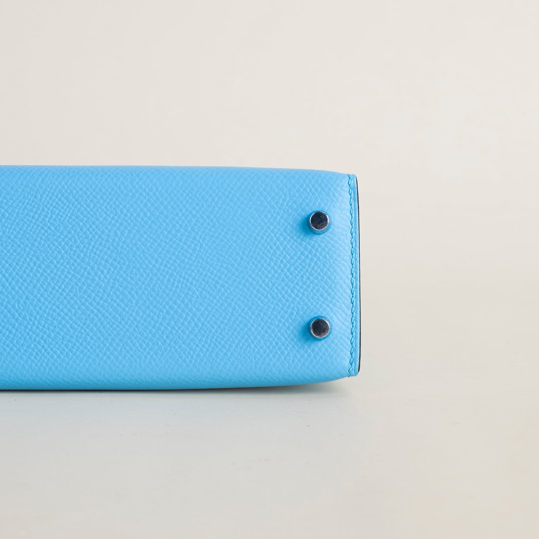 Mini Kelly II Epsom  7N Celeste PHW