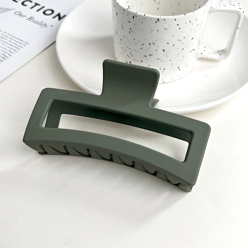 Women’s IG Style Solid Color Plastic Hair Claws