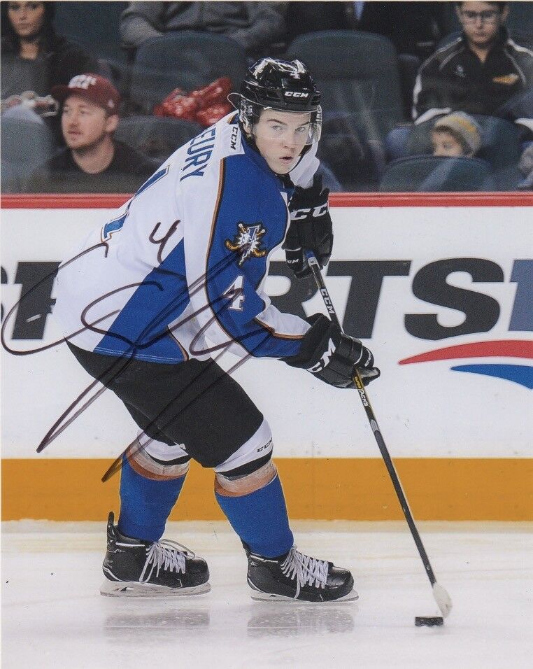 Kootenay Ice Cale Fleury Autographed Signed 8x10 NHL Photo Poster painting COA A