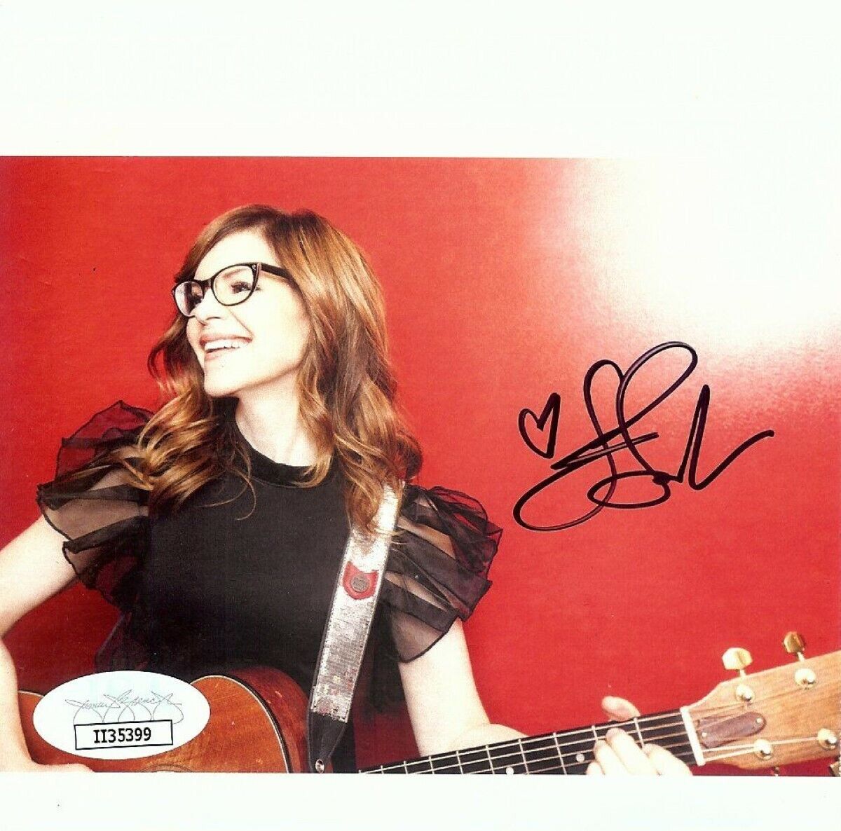 Lisa Loeb Autographed CD Cardboard Insert Photo Poster painting Trick to Happiness JSA II35399