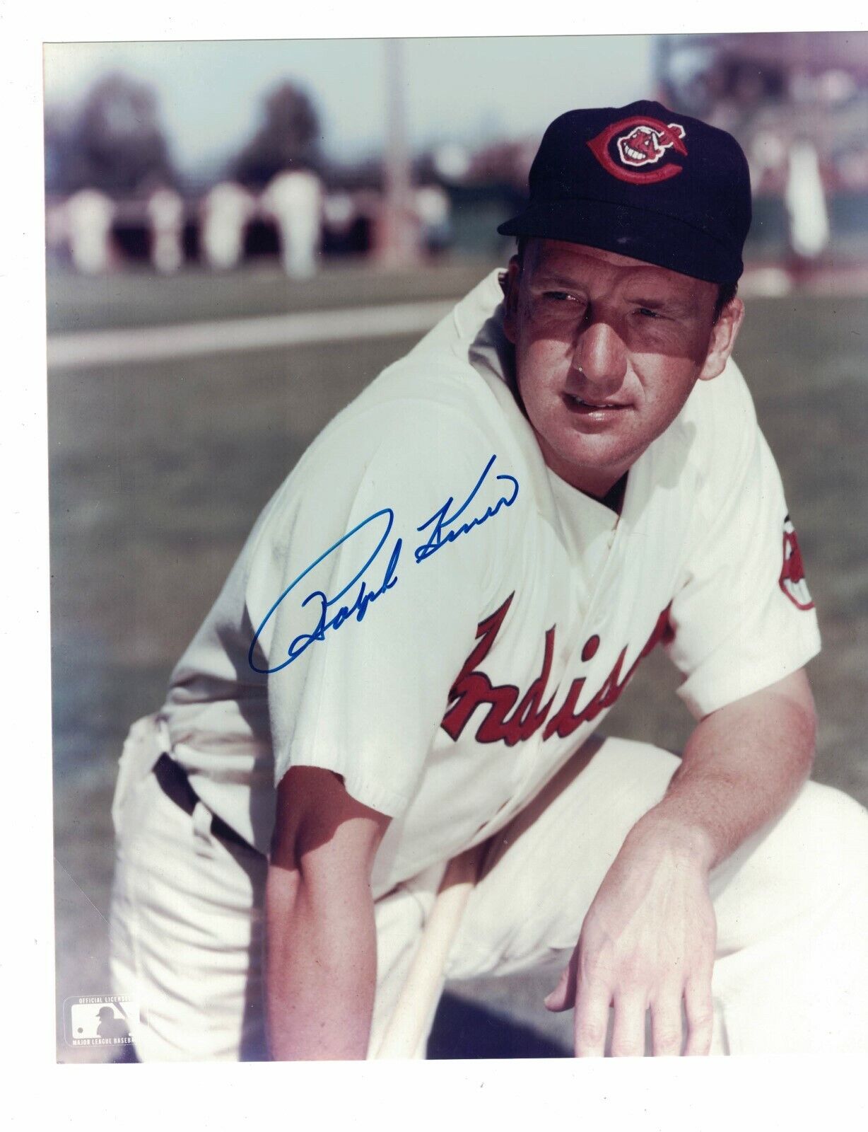 Ralph Kiner Cleveland Indians Signed 8x10