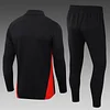 2024/2025 AC Milan Half-Pull Training Suit Black Soccer Jersey 1:1 Thai Quality