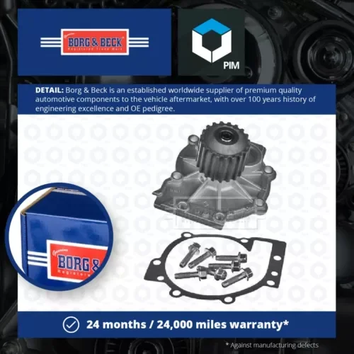 Water Pump fits VOLVO V40 52 2.0D 14 to 19 Coolant B&B 31368179 4423053 Quality Parts