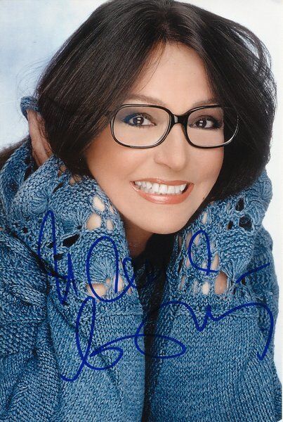 Nana Mouskouri 1934- genuine autograph 5x7