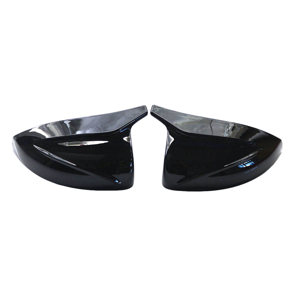 

2pcs Side Wing Rearview Mirror Shell Cap for Audi A3 14-20 Bright Black, 501 Original