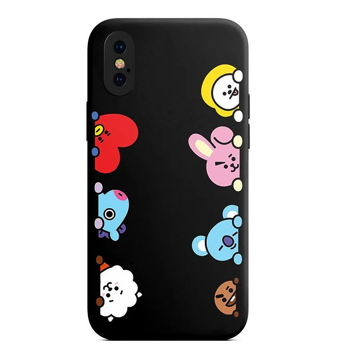 Christmas Sale BT21 Cute Silicone Mobile Phone Soft Case