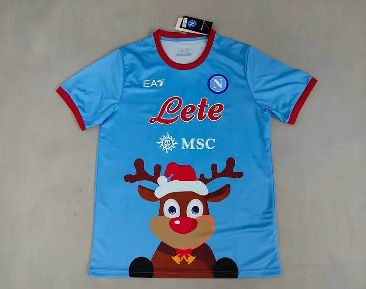 25-26 Napoli Christmas Edition Football Jersey 1:1 Thai Quality