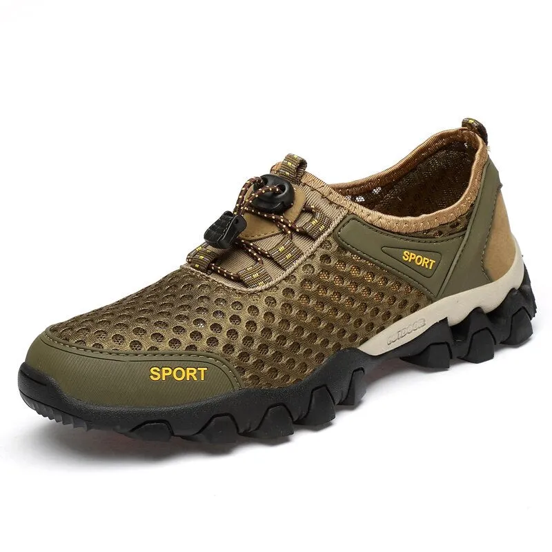 Brand Summer Men's Shoes Mesh Breathable Luxury Men's Shoes Moccasins Soft Handmade Designer Men Sneakers Outdoor Leather Shoes